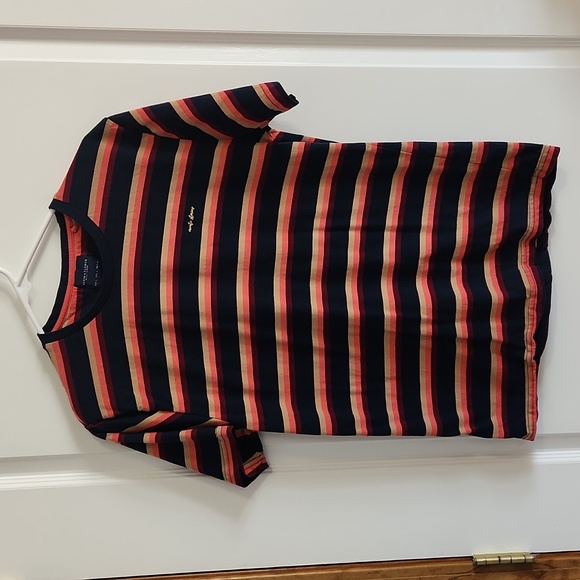 Denim & Flower Other - Denim & Flower Striped Crew Neck Tee, Large